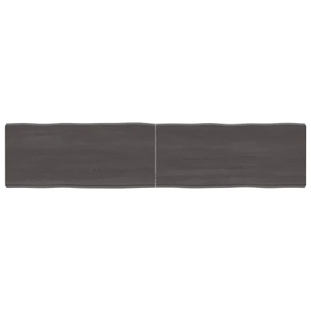 Tablero mesa madera tratada borde vivo marrón 180x40x(2-6) cm de vidaXL, Tableros para mesas - Ref: Foro24-364041, Precio: 86...