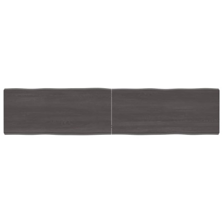 Tischplatte aus behandeltem Holz mit lebendiger Kante braun 180x40x(2-6) cm von vidaXL, Tischplatten - Ref: Foro24-364041, Pr...