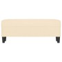 Banco de tela color crema 100x35x41 cm