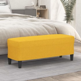 Banco de tela amarillo 100x35x41 cm