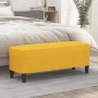 Banco de tela amarillo 100x35x41 cm