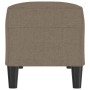 Banco de tela gris taupe 100x35x41 cm