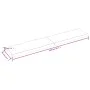 Tischplatte aus behandeltem Holz, braune Live-Kante, 200 x 40 x (2–6) cm von vidaXL, Tischplatten - Ref: Foro24-364047, Preis...