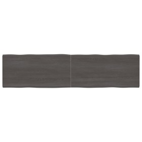 Treated wood table board with live edge, brown, 200x50x(2-4) cm. by vidaXL, Table tops - Ref: Foro24-364048, Price: 92,96 €, ...