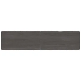 Treated wood table board with live edge, brown, 200x50x(2-4) cm. by vidaXL, Table tops - Ref: Foro24-364048, Price: 92,96 €, ...