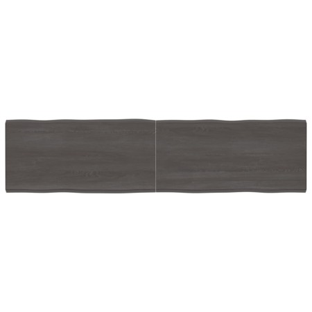 Treated wood table board with live edge, brown, 200x50x(2-4) cm. by vidaXL, Table tops - Ref: Foro24-364048, Price: 92,96 €, ...