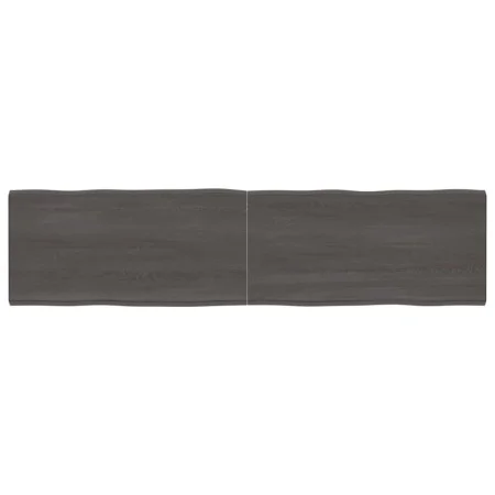 Treated wood table board with live edge, brown, 200x50x(2-4) cm. by vidaXL, Table tops - Ref: Foro24-364048, Price: 92,96 €, ...