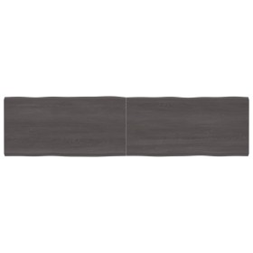 Treated wood table top brown live edge 200x50x(2-6) cm by vidaXL, Table tops - Ref: Foro24-364049, Price: 110,74 €, Discount: %