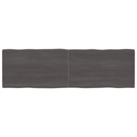 Treated wood table top brown live edge 200x60x(2-4) cm by vidaXL, Table tops - Ref: Foro24-364050, Price: 109,37 €, Discount: %