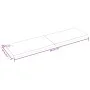 Tischplatte aus behandeltem Holz, braune Live-Kante, 200 x 60 x (2–4) cm von vidaXL, Tischplatten - Ref: Foro24-364050, Preis...
