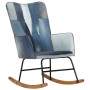 Denim blue patchwork canvas rocking chair by vidaXL, Rocking chairs - Ref: Foro24-339688, Price: 109,78 €, Discount: %