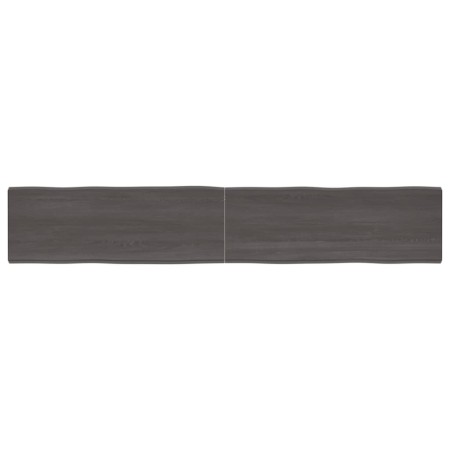Tablero mesa madera tratada borde vivo marrón 220x40x(2-4) cm de vidaXL, Tableros para mesas - Ref: Foro24-364052, Precio: 84...