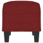 Banco de tela rojo vino tinto 70x35x41 cm en Bancos | Comprar online en Foro24