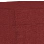 Banco de tela rojo vino tinto 70x35x41 cm en Bancos | Comprar online en Foro24
