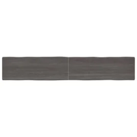 Tischplatte aus behandeltem Holz, braune Live-Kante, 220 x 40 x (2–6) cm von vidaXL, Tischplatten - Ref: Foro24-364053, Preis...