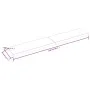 Tablero mesa madera tratada borde vivo marrón 220x40x(2-6) cm de vidaXL, Tableros para mesas - Ref: Foro24-364053, Precio: 10...