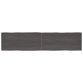 Tischplatte aus behandeltem Holz, braune Live-Kante, 220 x 50 x (2–4) cm von vidaXL, Tischplatten - Ref: Foro24-364054, Preis...