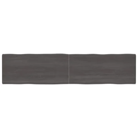 Tablero mesa madera tratada borde vivo marrón 220x50x(2-4) cm de vidaXL, Tableros para mesas - Ref: Foro24-364054, Precio: 10...