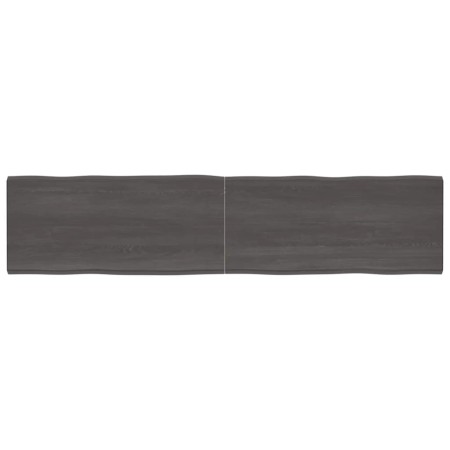 Tablero mesa madera tratada borde vivo marrón 220x50x(2-4) cm de vidaXL, Tableros para mesas - Ref: Foro24-364054, Precio: 10...
