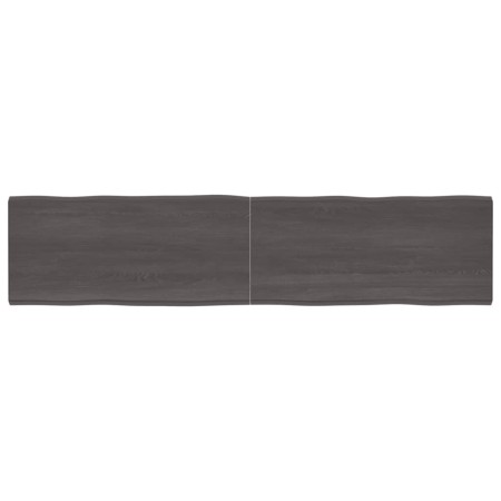Tablero mesa madera tratada borde vivo marrón 220x50x(2-6) cm de vidaXL, Tableros para mesas - Ref: Foro24-364055, Precio: 11...
