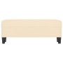 Banco de tela color crema 100x35x41 cm