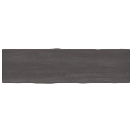 Treated wood table top brown live edge 220x60x(2-4) cm by vidaXL, Table tops - Ref: Foro24-364056, Price: 117,58 €, Discount: %