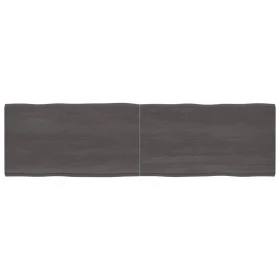 Treated wood table with live edge, brown, 220x60x(2-6) cm by vidaXL, Table tops - Ref: Foro24-364057, Price: 138,09 €, Discou...