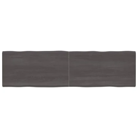 Treated wood table with live edge, brown, 220x60x(2-6) cm by vidaXL, Table tops - Ref: Foro24-364057, Price: 138,09 €, Discou...
