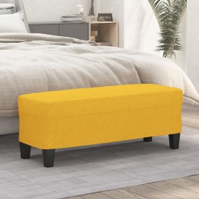 Banco de tela amarillo 100x35x41 cm