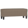 Banco de tela gris taupe 100x35x41 cm en Bancos | Comprar online en Foro24
