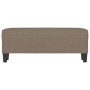 Banco de tela gris taupe 100x35x41 cm en Bancos | Comprar online en Foro24