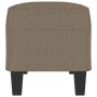 Banco de tela gris taupe 100x35x41 cm en Bancos | Comprar online en Foro24