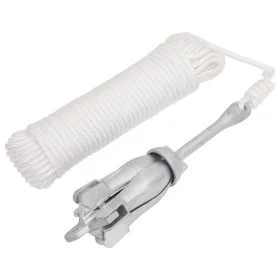 Ancla plegable con cuerda hierro maleable plateado 2,5 kg de vidaXL, Anclas - Ref: Foro24-94285, Precio: 32,71 €, Descuento: %