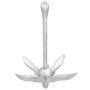 Ancla plegable con cuerda hierro maleable plateado 2,5 kg de vidaXL, Anclas - Ref: Foro24-94285, Precio: 31,80 €, Descuento: %