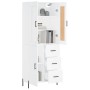 Aparador alto madera contrachapada blanco 69,5x34x180 cm de vidaXL, Aparadores - Ref: Foro24-3199817, Precio: 183,62 €, Descu...
