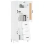 Aparador alto madera contrachapada blanco 69,5x34x180 cm de vidaXL, Aparadores - Ref: Foro24-3199817, Precio: 169,15 €, Descu...