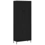 Hohes Sideboard Sperrholz schwarz 69,5x34x180 cm von vidaXL, Sideboards - Ref: Foro24-3199818, Preis: 182,87 €, Rabatt: %
