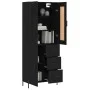 Hohes Sideboard Sperrholz schwarz 69,5x34x180 cm von vidaXL, Sideboards - Ref: Foro24-3199818, Preis: 182,87 €, Rabatt: %