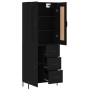Hohes Sideboard Sperrholz schwarz 69,5x34x180 cm von vidaXL, Sideboards - Ref: Foro24-3199818, Preis: 188,07 €, Rabatt: %