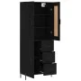 Hohes Sideboard Sperrholz schwarz 69,5x34x180 cm von vidaXL, Sideboards - Ref: Foro24-3199818, Preis: 182,87 €, Rabatt: %