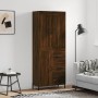 Hohes Sideboard Sperrholz braune Eiche 69,5x34x180 cm von vidaXL, Sideboards - Ref: Foro24-3199824, Preis: 182,15 €, Rabatt: %