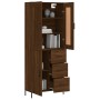 Hohes Sideboard Sperrholz braune Eiche 69,5x34x180 cm von vidaXL, Sideboards - Ref: Foro24-3199824, Preis: 182,15 €, Rabatt: %