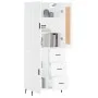 Hohes weißes Sperrholz-Sideboard 69,5 x 34 x 180 cm von vidaXL, Sideboards - Ref: Foro24-3199825, Preis: 167,56 €, Rabatt: %