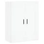 Aparador alto madera contrachapada blanco 69,5x34x180 cm de vidaXL, Aparadores - Ref: Foro24-3199825, Precio: 167,56 €, Descu...
