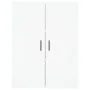 Hohes weißes Sperrholz-Sideboard 69,5 x 34 x 180 cm von vidaXL, Sideboards - Ref: Foro24-3199825, Preis: 167,56 €, Rabatt: %