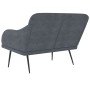 Banco de terciopelo gris oscuro 110x76x80 cm en Bancos | Comprar online en Foro24