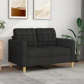 Black fabric 2-seater sofa, 120 cm by vidaXL, Sofas - Ref: Foro24-359087, Price: 180,68 €, Discount: %