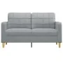 Light gray fabric 2-seater sofa, 140 cm by vidaXL, Sofas - Ref: Foro24-359091, Price: 189,78 €, Discount: %