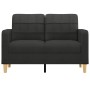 Black fabric 2-seater sofa, 120 cm by vidaXL, Sofas - Ref: Foro24-359087, Price: 200,09 €, Discount: %