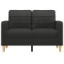 Black fabric 2-seater sofa, 120 cm by vidaXL, Sofas - Ref: Foro24-359087, Price: 180,68 €, Discount: %